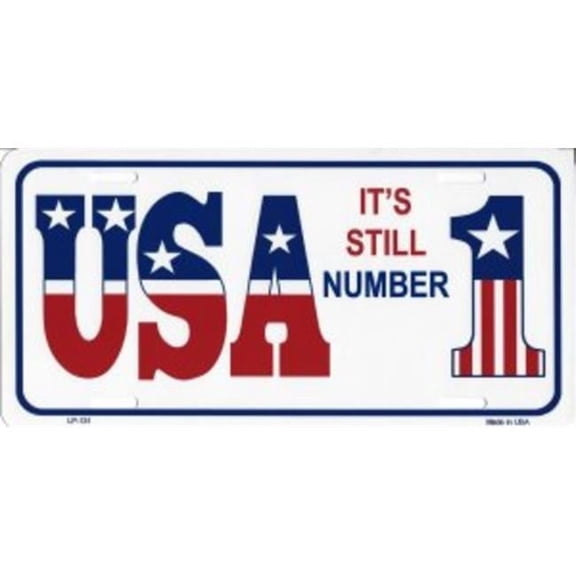 USA It's Still Number One Metal License Plate