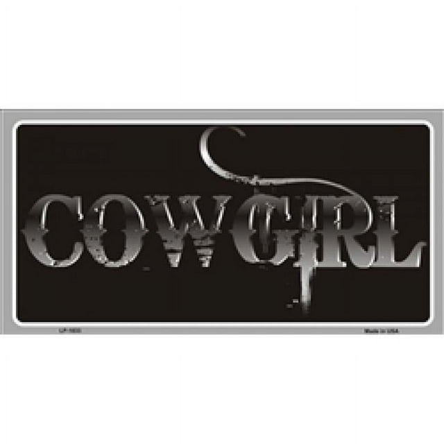 212 Main LP-1833 6 x 12 in. Cowgirl License Plate