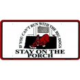 thumbnail image 1 of 212 Main LP-2430 6 x 12 in. Cannot Run with the Big Dogs Metal License Plate, 1 of 1