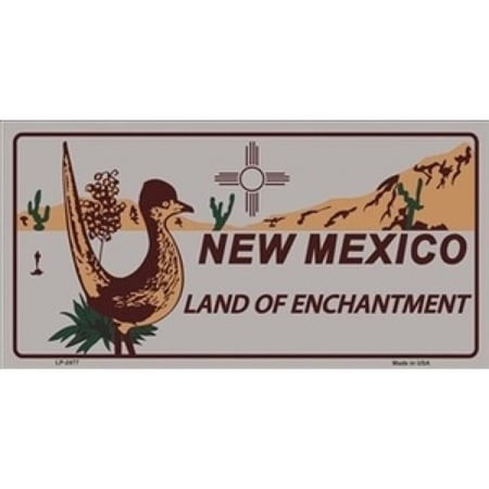 New Mexico Land of Enchantment Grey License Plate