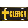 thumbnail image 1 of Clergy Metal License Plate, 1 of 2