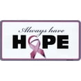 thumbnail image 1 of Always Have Hope Survivor Metal License Plate, 1 of 2