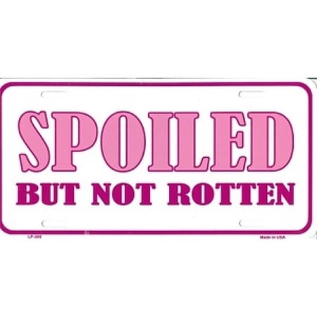 212 Main LP-309 6 x 12 in. Spoiled But Not Rotten Pink License Plate