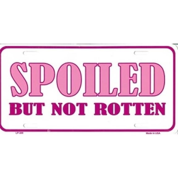 212 Main LP-309 6 x 12 in. Spoiled But Not Rotten Pink License Plate
