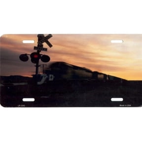 Rail Road Crossing License Plate