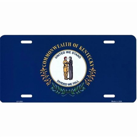 Kentucky State Flag Metal License Plate