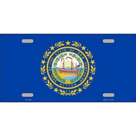 New Hampshire State Flag Metal License Plate