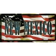 thumbnail image 1 of 212 Main LP-3642-2 6 x 12 in. New Mexico on American Flag Metal License Plate, 1 of 1