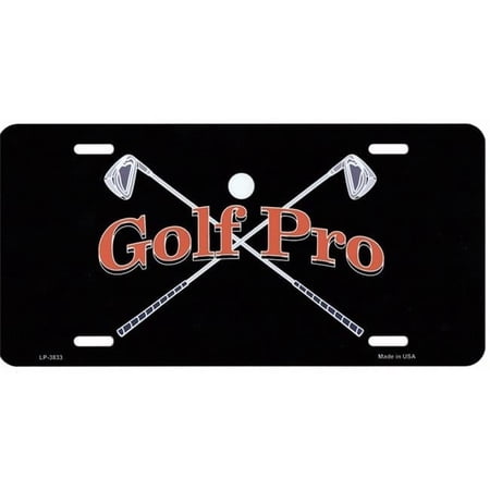 Golf Pro Metal License Plate