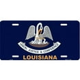 thumbnail image 1 of Louisiana State Flag Metal License Plate, 1 of 1
