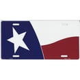 thumbnail image 1 of Texas Flag Waving Metal License Plate, 1 of 1