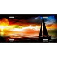 thumbnail image 1 of Sailboat Metal License Plate, 1 of 1