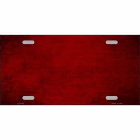 Red Oil Rubbed Solid Background Metal License Plate