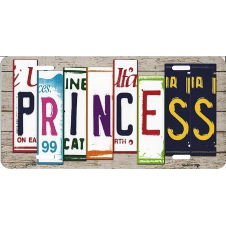 Princess Cut Style License Plate