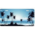 thumbnail image 1 of Sunset Blue Metal License Plate, 1 of 1