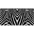 thumbnail image 1 of Zebra Print Metal License Plate, 1 of 2