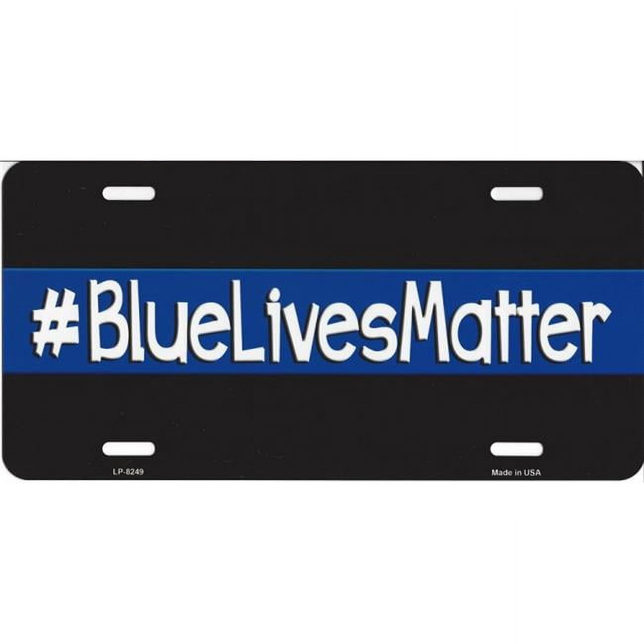 212 Main LP-8249 6 x 12 in. Blue Lives Matter Metal License Plate - image 1 of 2