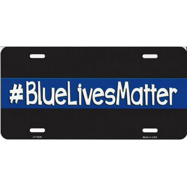 212 Main LP-8249 6 x 12 in. Blue Lives Matter Metal License Plate
