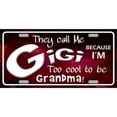 thumbnail image 1 of They Call Me Gigi Metal License Plate, 1 of 2