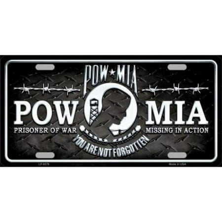 POW MIA Metal License Plate