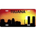 thumbnail image 1 of Tijuana Skyline Silhouette Metal License Plate, 1 of 1