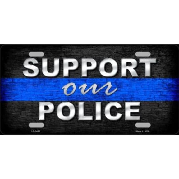 Support Our Police Metal License Plate