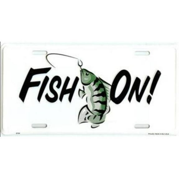 212 Main LP2735 6 x 12 in. Fish on Fishing License Plate