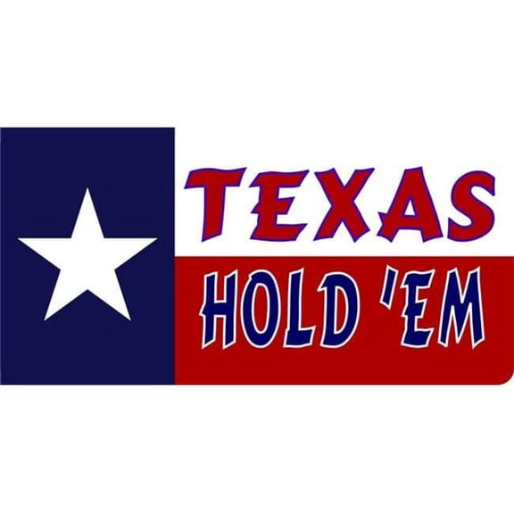 212 Main LPO1001 Texas Hold Em Photo License Plate