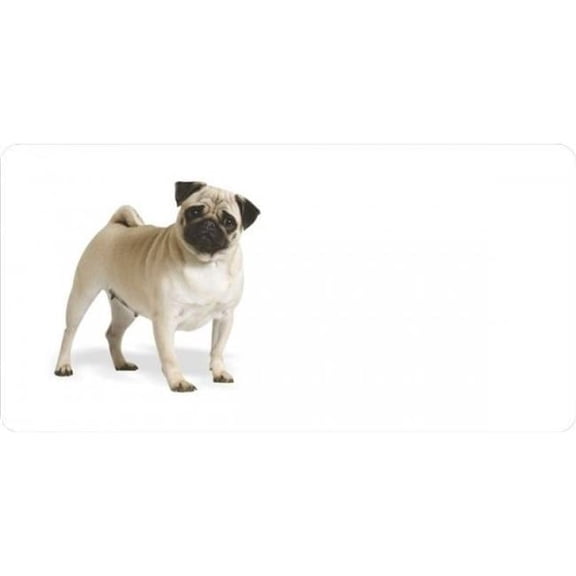 212 Main LPO1048 Pug Offset Photo License Plate