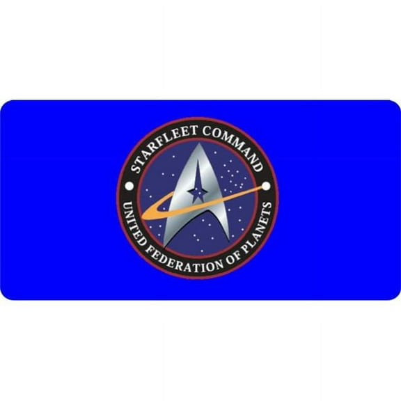 212 Main LPO120 6 ft. x 12 in. Starfleet Command License Plate