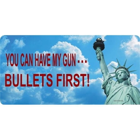 212 Main LPO1237 You Can Have My Gun Photo License Plate