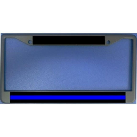 Police Thin Blue Line Photo License Plate Frame