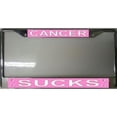 thumbnail image 1 of 212 Main LPO1271 Cancer Sucks Photo License Plate Frame, Free Screw Caps, 1 of 1