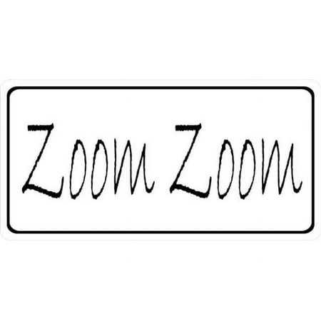 212 Main LPO1283 Zoom Zoom Photo License Plate