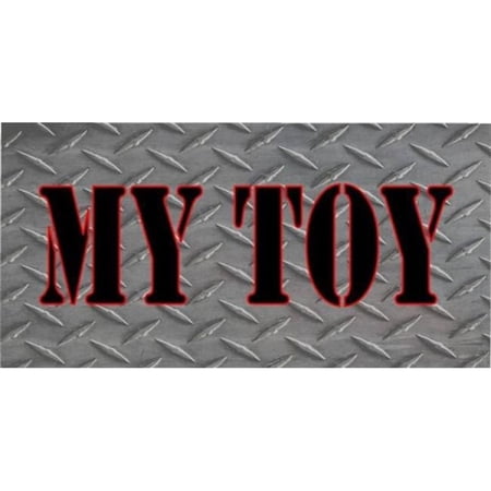 My Toy Diamond Plate Photo License Plate
