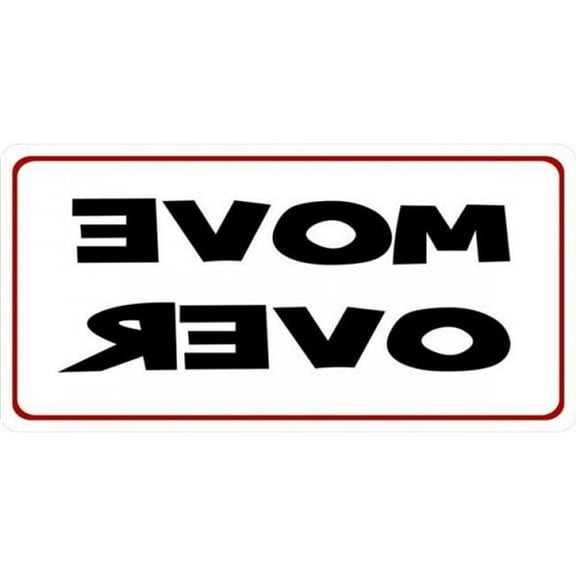 Move Over Photo License Plate