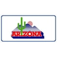thumbnail image 1 of 212 Main LPO1369 Arizona Cactus Logo Photo License Plate, 1 of 1