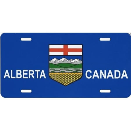 Alberta Canada Flag Photo License Plate