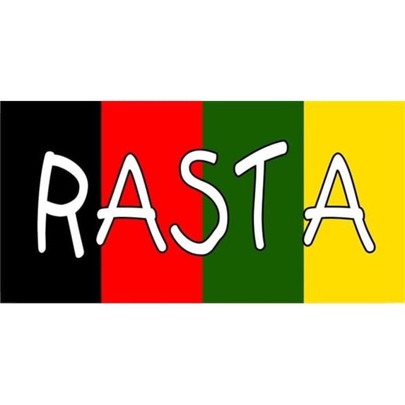 212 Main LPO1390 Rasta Photo License Plate