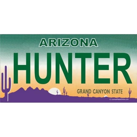 212 Main LPO1482 Arizona Hunter Photo License Plate