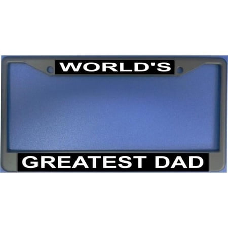 212 Main LPO1560 Worlds Greatest Dad Photo License Plate Frame, Free Screw Caps