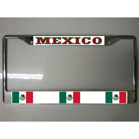 212 Main LPO1696 Mexico Flag Photo License Plate Frame, Free Screw Caps