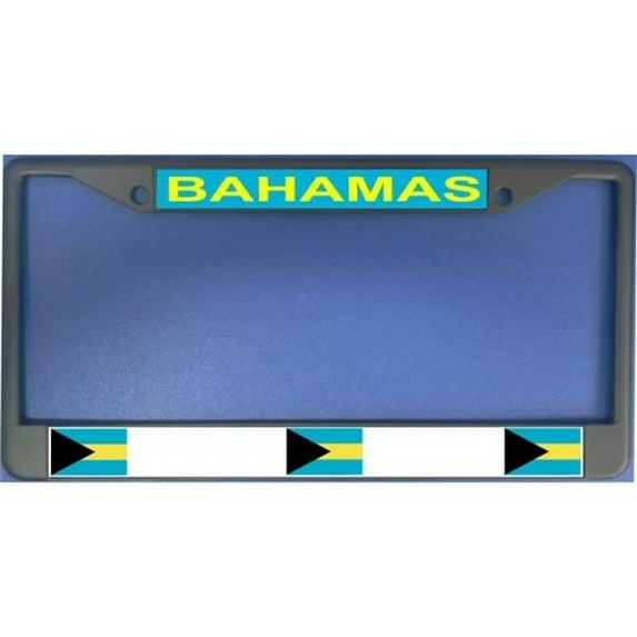 212 Main LPO1702 Bahamas Flag Photo License Plate Frame, Free Screw Caps