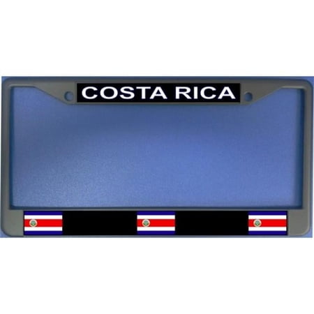 212 Main LPO1705 Costa Rica Flag Photo License Plate Frame, Free Screw Caps