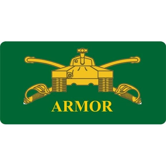 212 Main LPO1731 U.S. Army Armor Photo License Plate