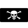 thumbnail image 1 of 212 Main LPO1748 Skull & Crossbones Photo License Plate, 1 of 1