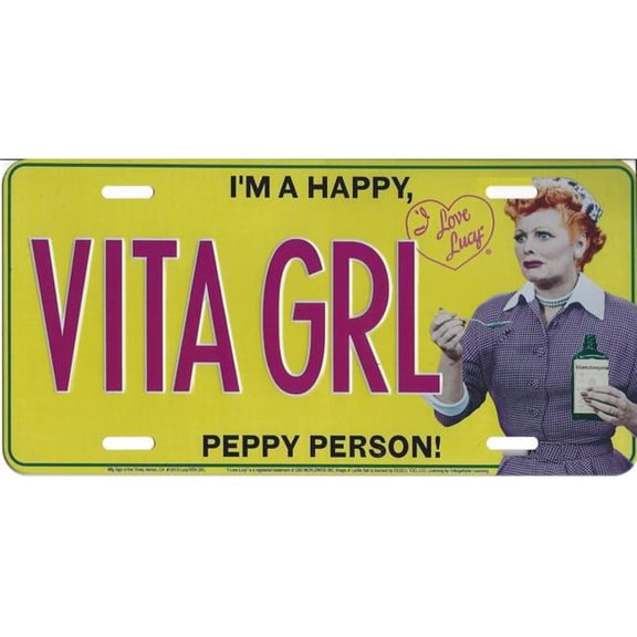 212 Main LPO1750 Lucy VITA GRL Photo License Plate