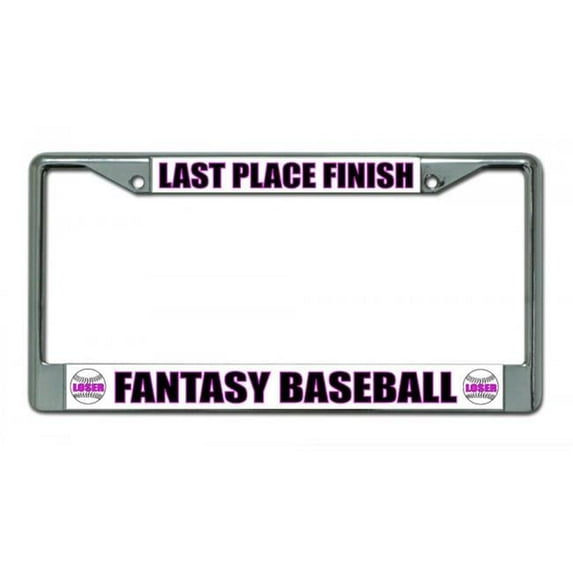 212 Main LPO1790 Last Place Finish Fantasy Baseball Chrome License Plate Frame