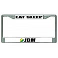 thumbnail image 1 of 212 Main LPO1844 Eat Sleep JDM with Logo Photo License Plate Frame, Free Screw Caps, 1 of 1