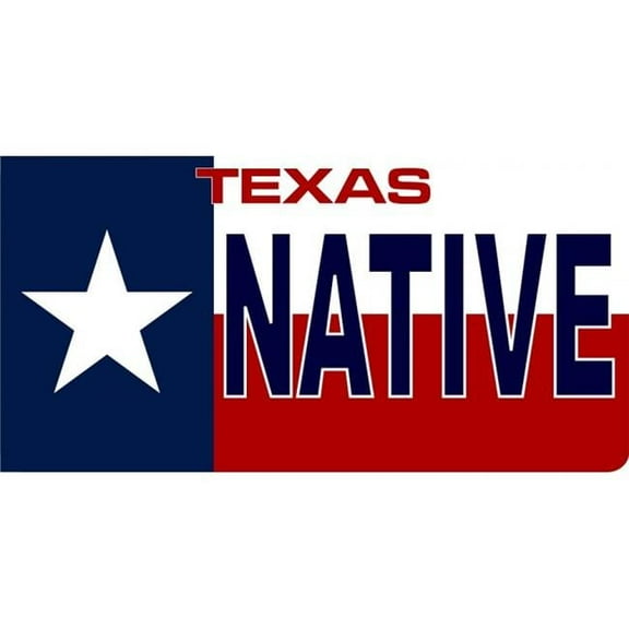 Texas State Flag Native Photo License Plate
